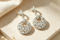 Filigree Crystal Sphere Earring